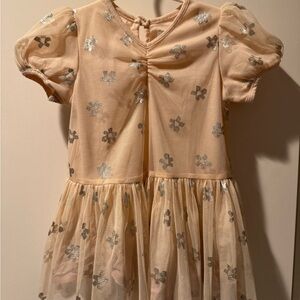 Stella McCartney Baby 9M Elegant Cream and Silver Dress